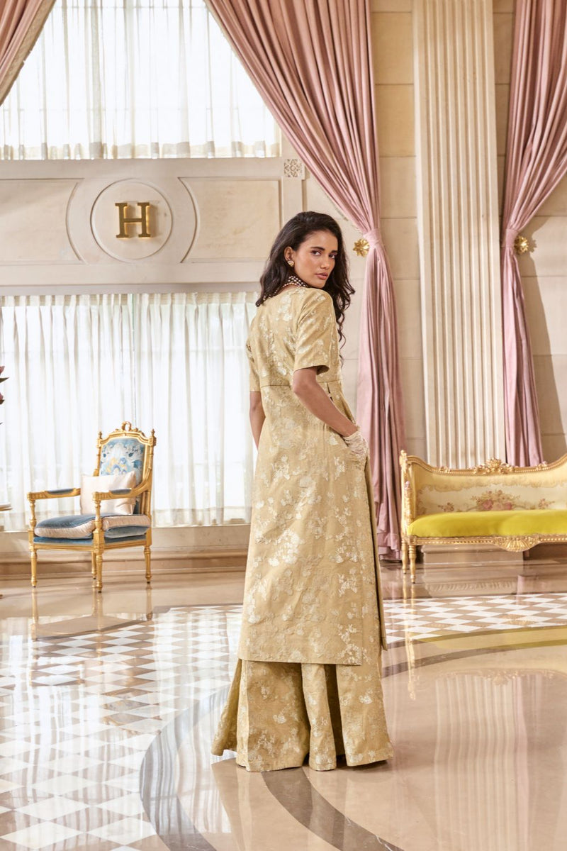 PH-2755 CHIARA KURTA SET – CHICORY by Paulmi & Harsh for women in Singapore