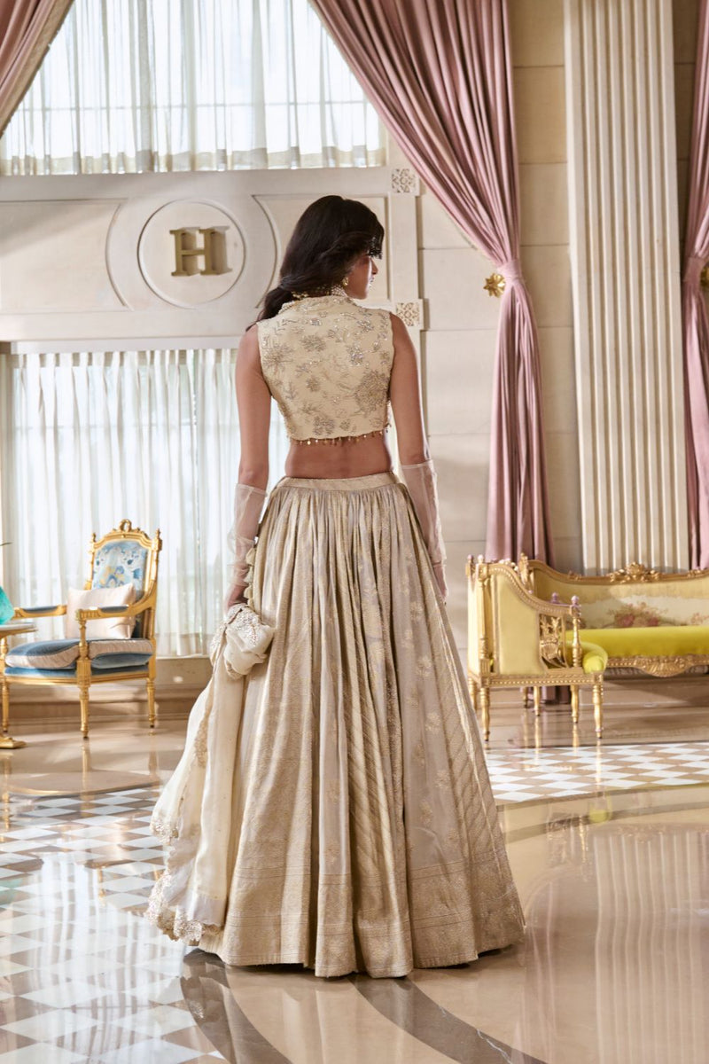 PH-2756 ARUNA LEHENGA SET tissue by Paulmi & Harsh for women in Singapore
