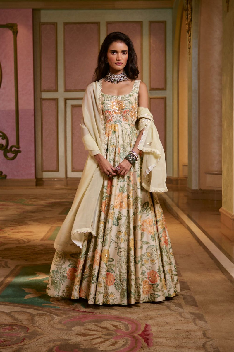PH-2757 LULU ANARKALI SET by Paulmi & Harsh for women in Singapore