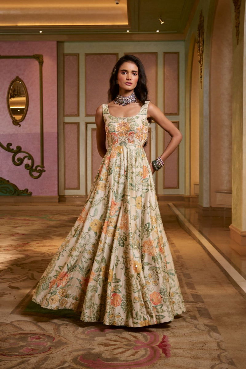 PH-2757 LULU ANARKALI SET by Paulmi & Harsh for women in Singapore