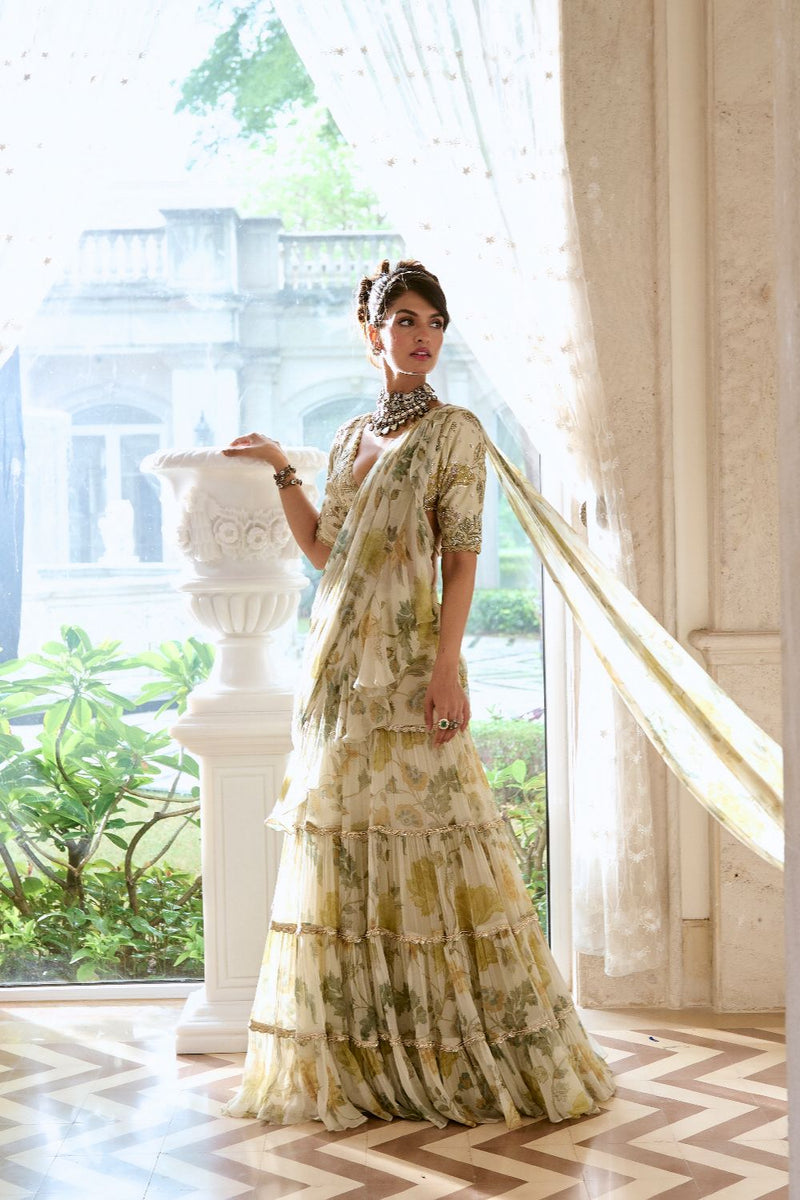PH-2759 PERLA SAREE SET by Paulmi & Harsh for women in Singapore