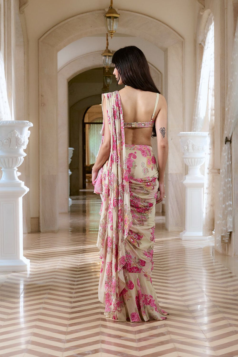 PH-2760 ELETTRA SAREE SET by Paulmi & Harsh for women in Singapore
