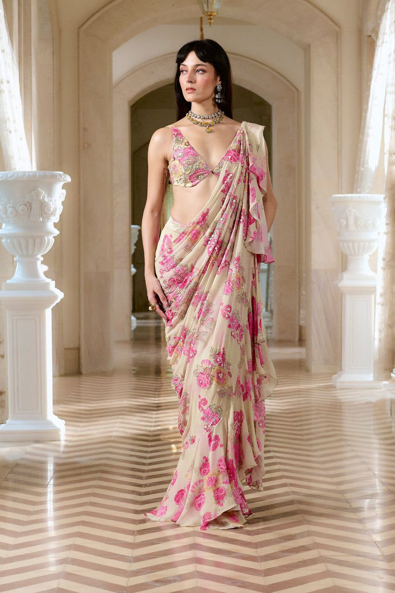 PH-2760 ELETTRA SAREE SET by Paulmi & Harsh for women in Singapore