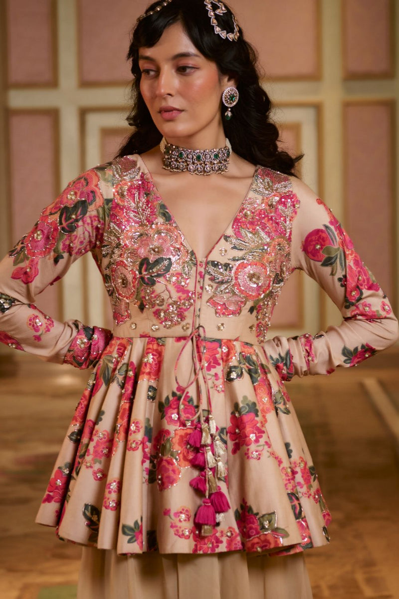 PH-2762 [H] JOSIE PEPLUM SET by Paulmi & Harsh for women in Singapore