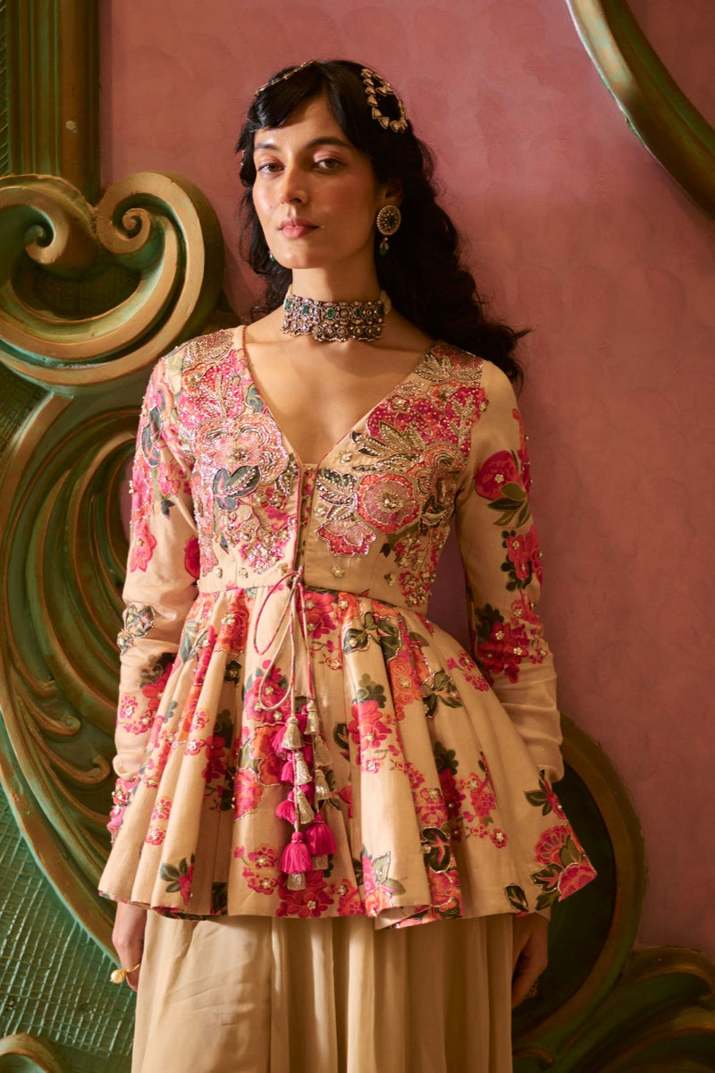 PH-2762 [H] JOSIE PEPLUM SET by Paulmi & Harsh for women in Singapore