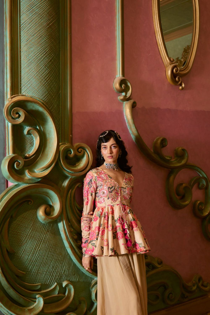 PH-2762 [H] JOSIE PEPLUM SET by Paulmi & Harsh for women in Singapore