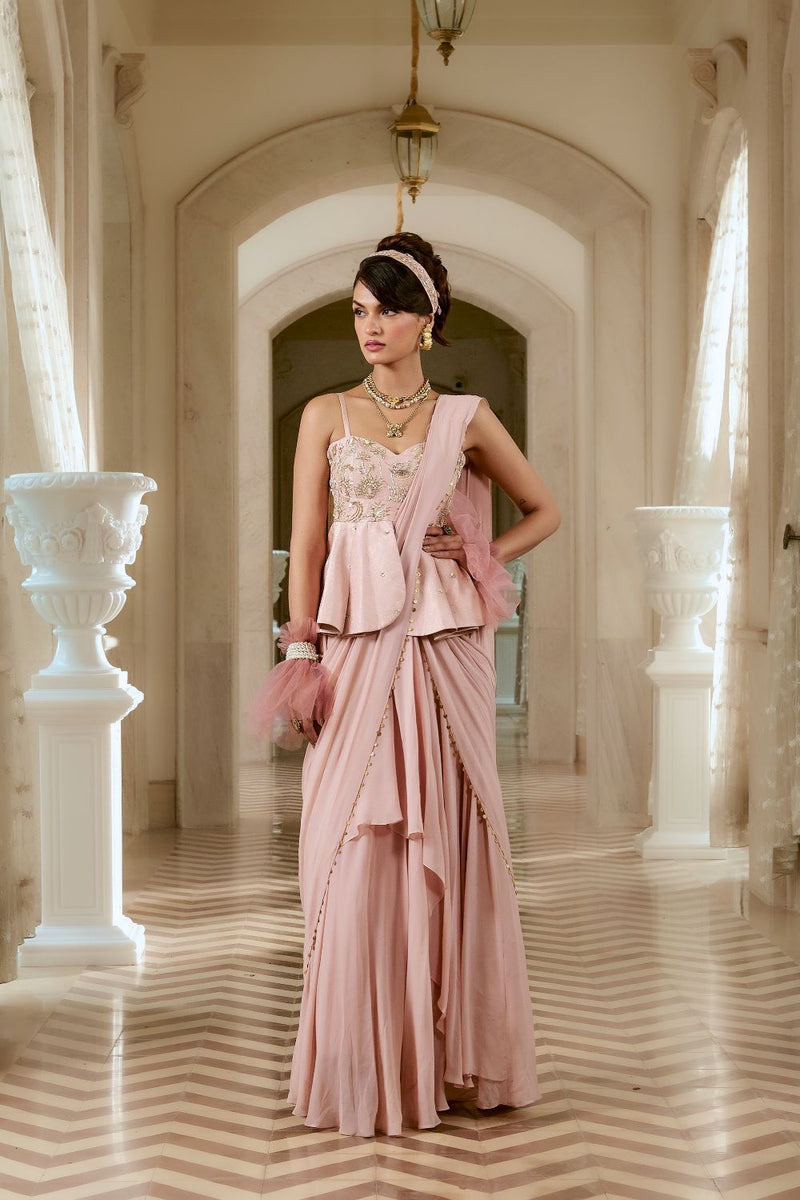 PH-2767 PAOLA SAREE SET by Paulmi & Harsh for women in Singapore