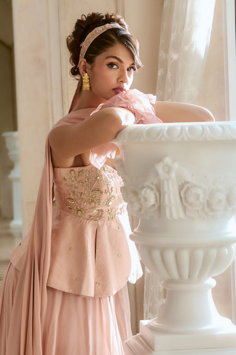 PH-2767 PAOLA SAREE SET by Paulmi & Harsh for women in Singapore