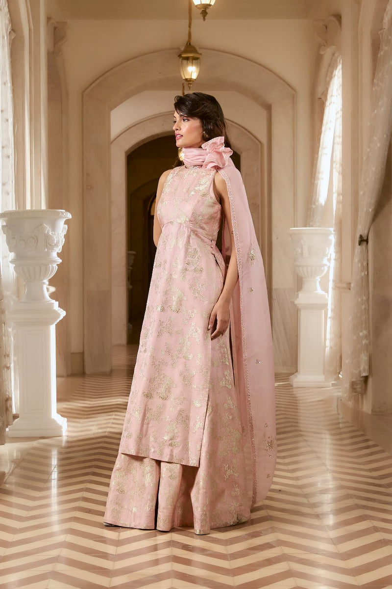PH-2768 CHIARA KURTA SET – PINK by Paulmi & Harsh for women in Singapore
