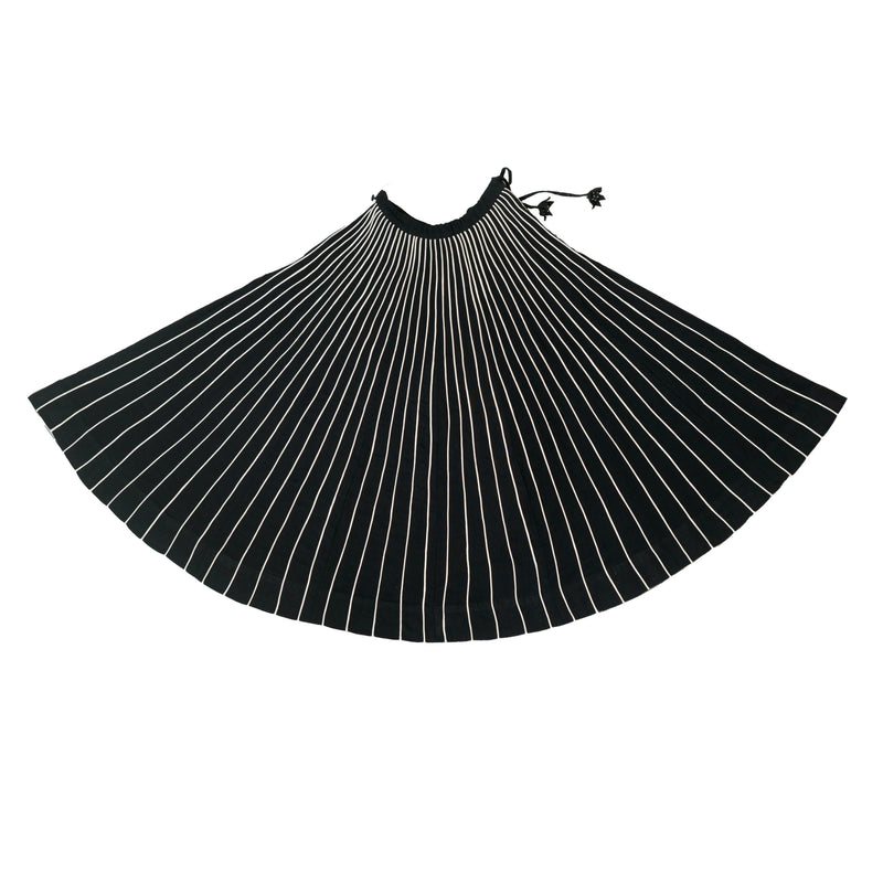 Cord Skirt cotton by Ka-Sha in black color for women in Singapore