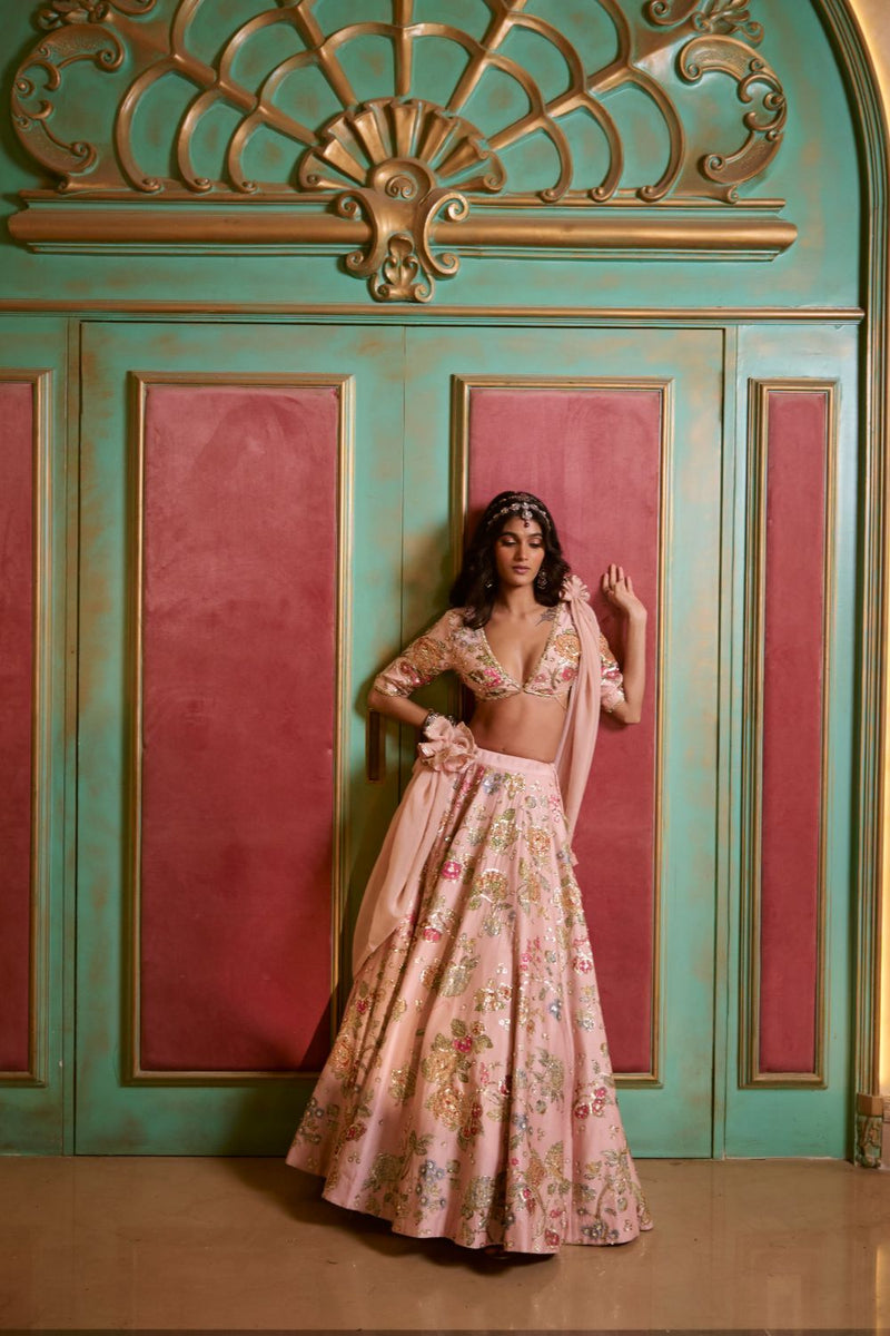 PH-2772 LORENZA LEHENGA SET by Paulmi & Harsh for women in Singapore