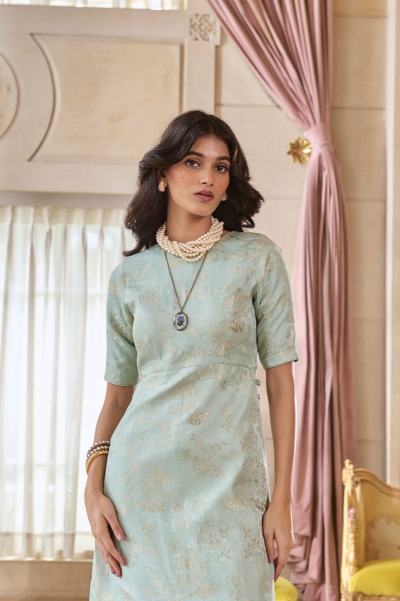 PH-2779 CHIARA KURTA SET – BLUE by Paulmi & Harsh for women in Singapore