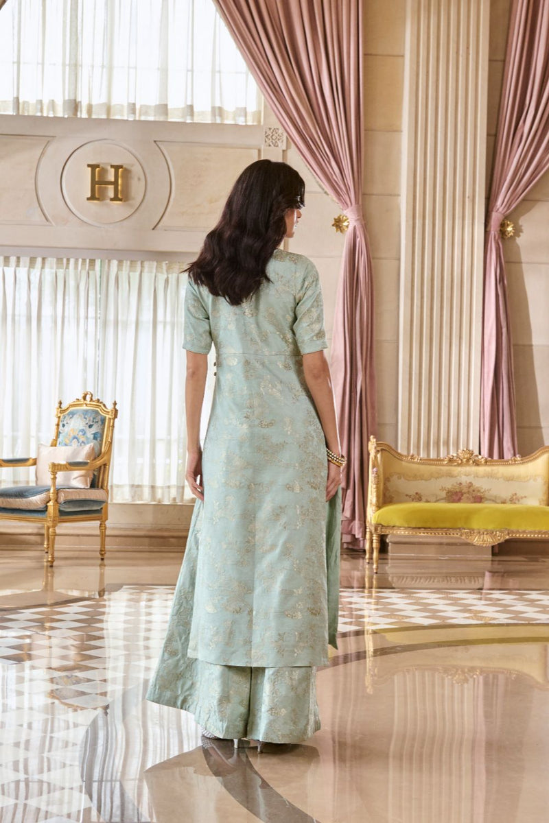 PH-2779 CHIARA KURTA SET – BLUE by Paulmi & Harsh for women in Singapore