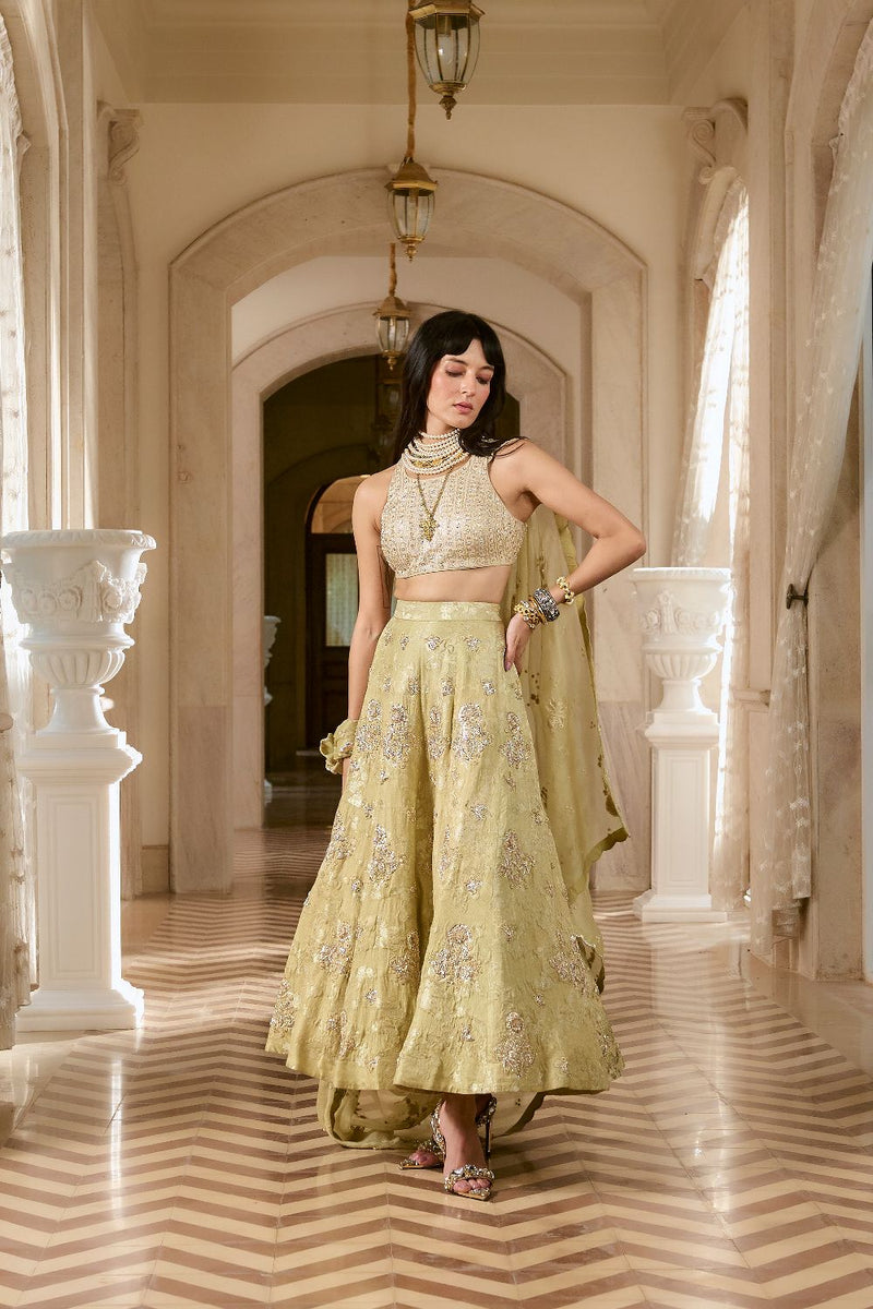 PH-2782 SONAM SKIRT SET by Paulmi & Harsh for women in Singapore