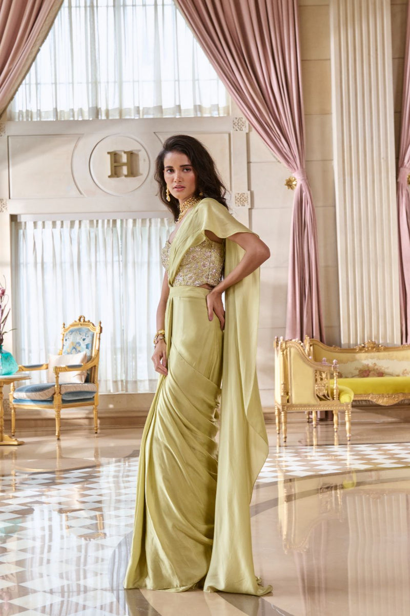 PH-2783 BLYTHE SAREE SET by Paulmi & Harsh for women in Singapore