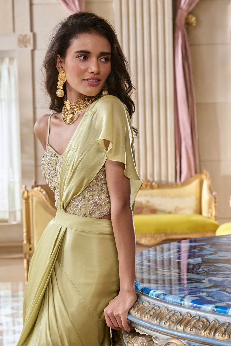 PH-2783 BLYTHE SAREE SET by Paulmi & Harsh for women in Singapore