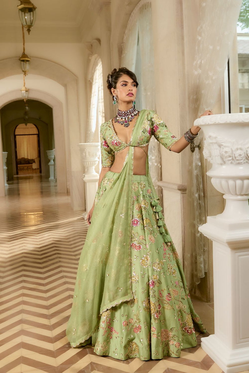 PH-2784 [L] APHRODITE LEHENGA SET by Paulmi & Harsh for women in Singapore