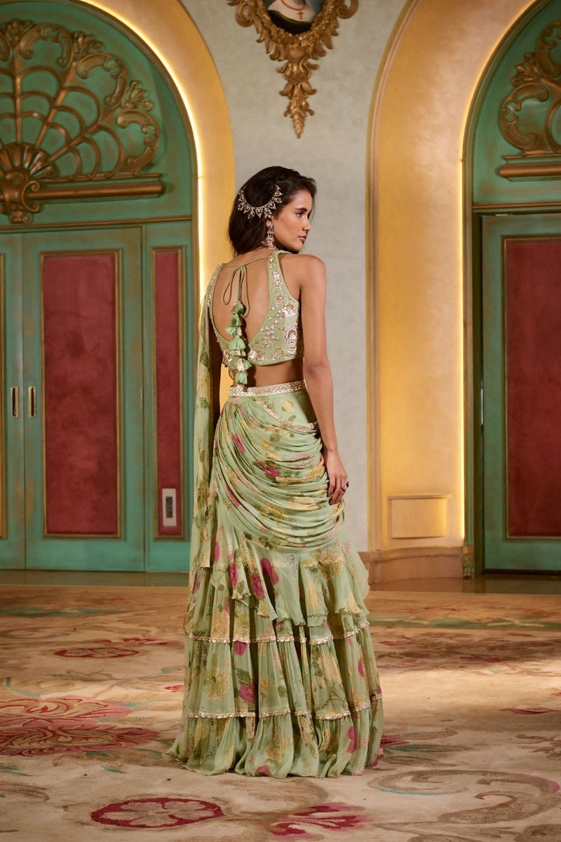 PH-2785 MISAKI SAREE SET by Paulmi & Harsh for women in Singapore
