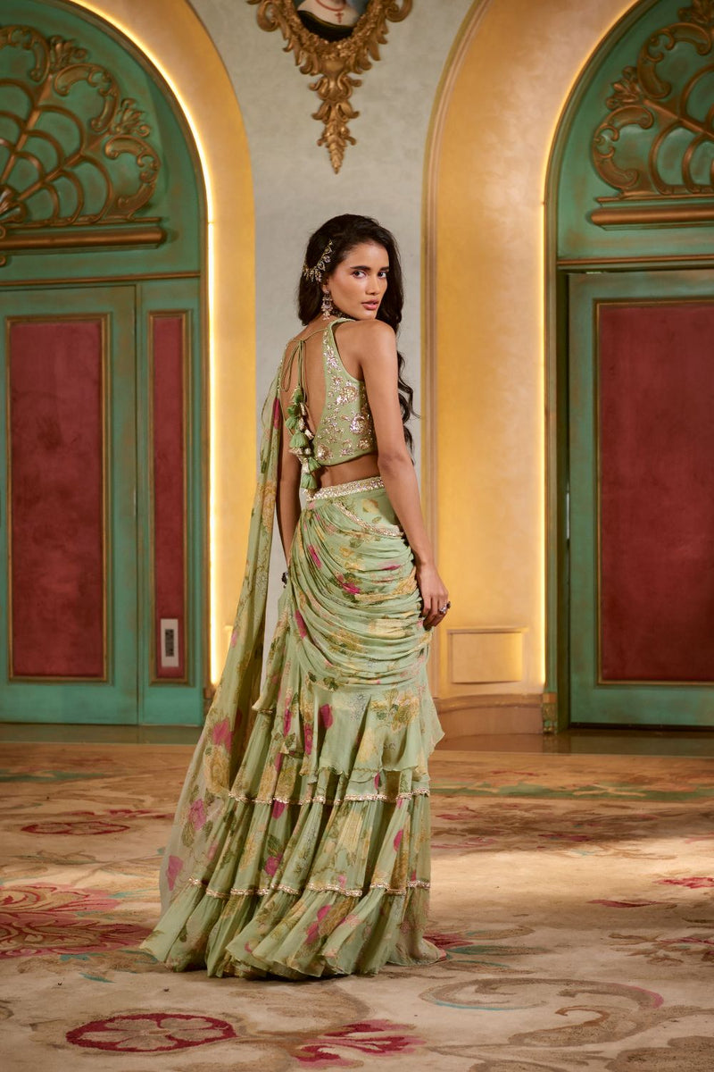 PH-2785 MISAKI SAREE SET by Paulmi & Harsh for women in Singapore