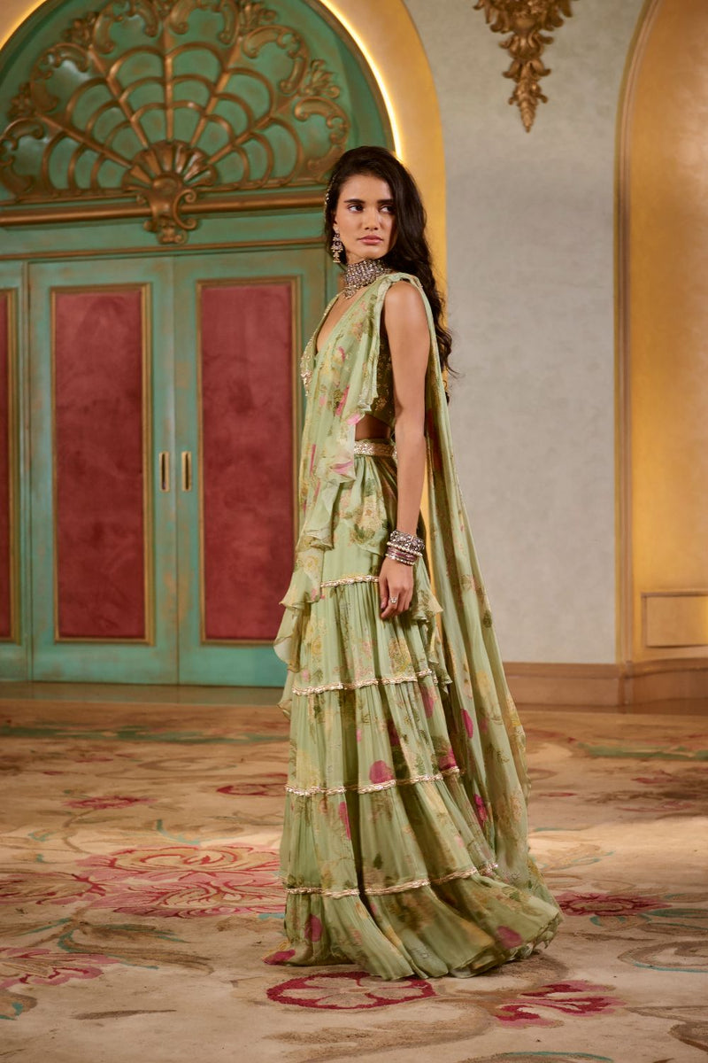 PH-2785 MISAKI SAREE SET by Paulmi & Harsh for women in Singapore