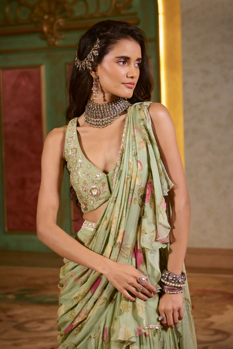 PH-2785 MISAKI SAREE SET by Paulmi & Harsh for women in Singapore