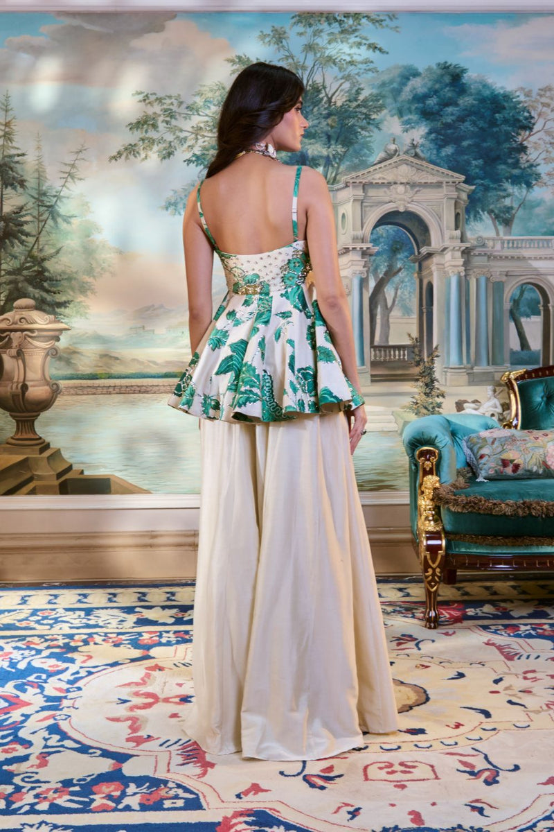 PH-2786 FARAH PEPLUM SET by Paulmi & Harsh for women in Singapore