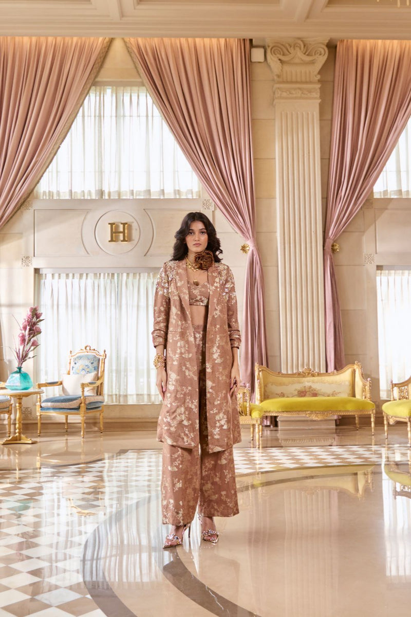 PH-2789 HEMSLEY BLAZER SET by Paulmi & Harsh for women in Singapore