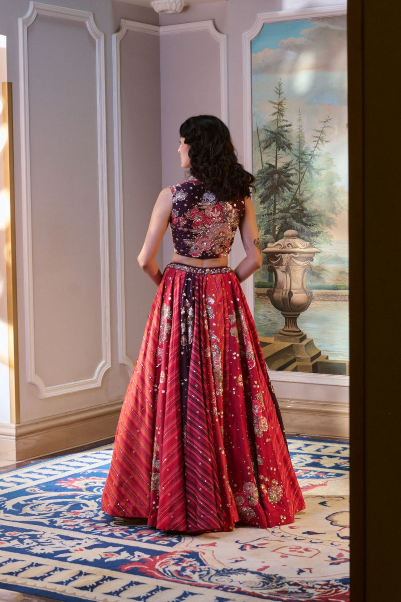 PH-2791 BELLAMY LEHENGA SET by Paulmi & Harsh for women in Singapore