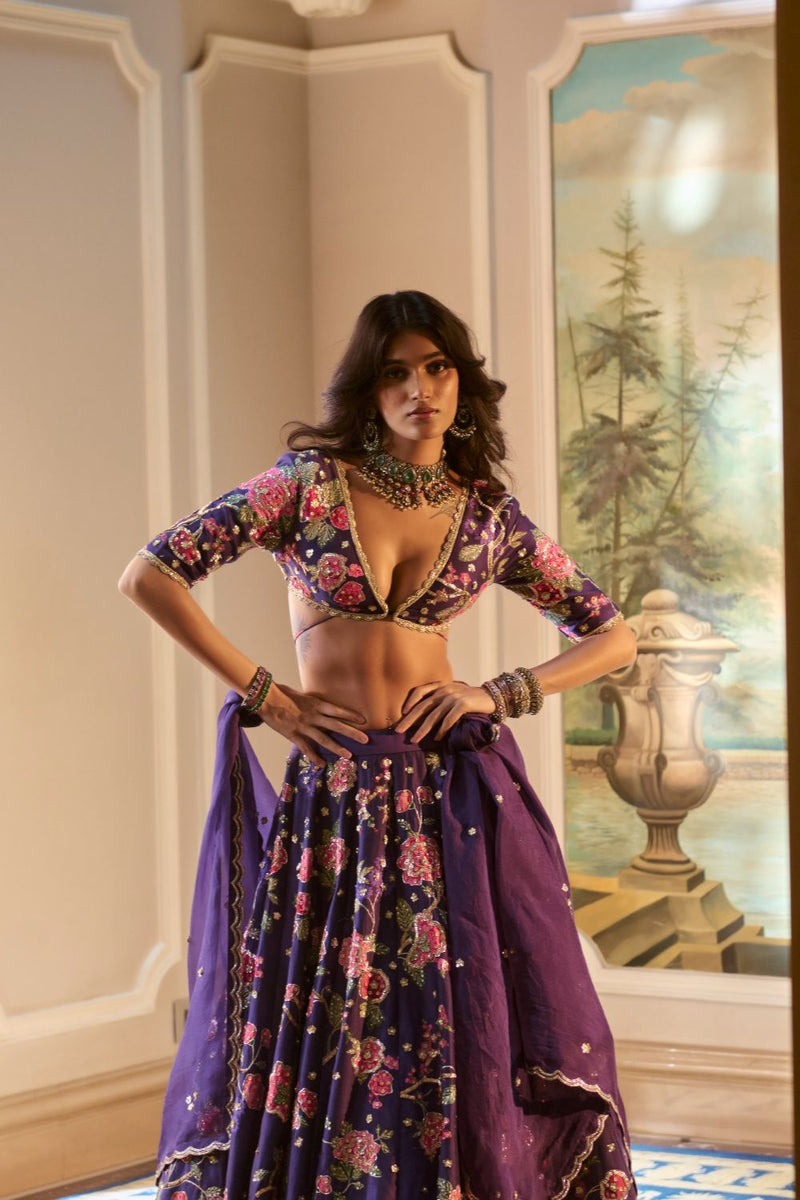 PH-2792 SERAFINA LEHENGA SET by Paulmi & Harsh for women in Singapore