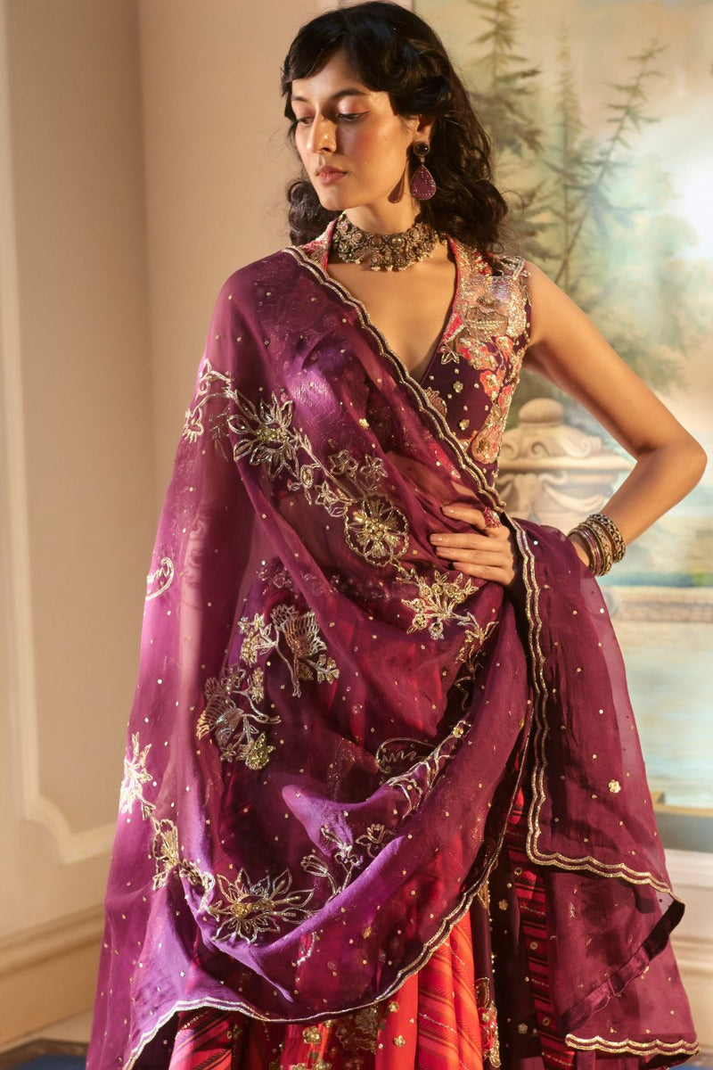 PH-2792 SERAFINA LEHENGA SET by Paulmi & Harsh for women in Singapore