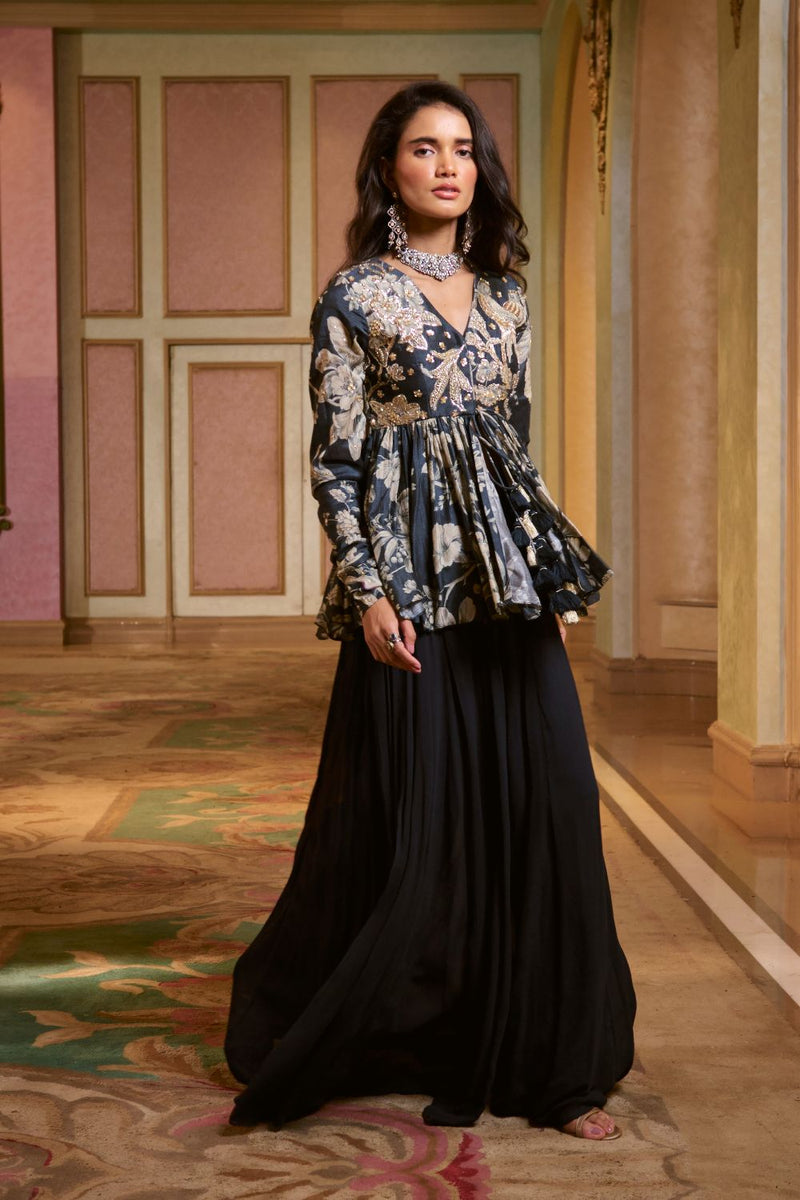 PH-2796 PRIMROSE PEPLUM SET by Paulmi & Harsh for women in Singapore