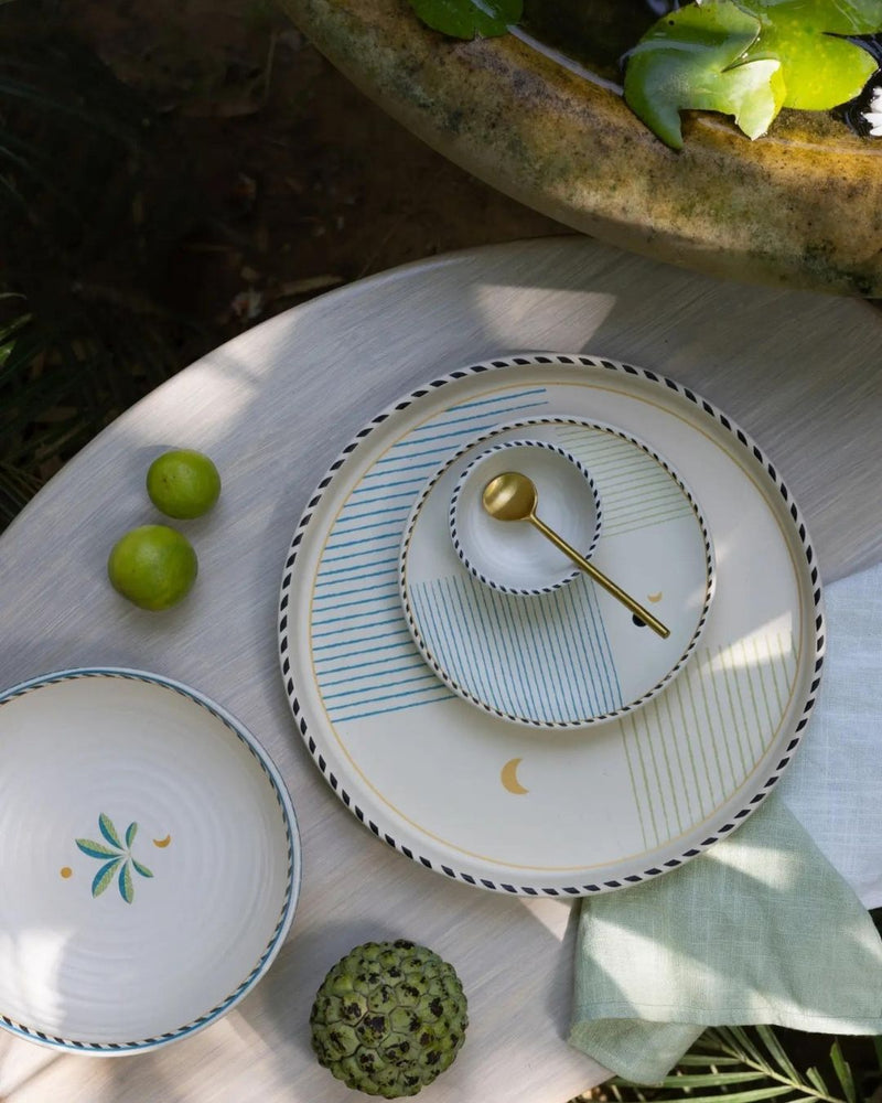 Mirissa Tapas Plates - set of 4 linen by Gado Living for in Singapore
