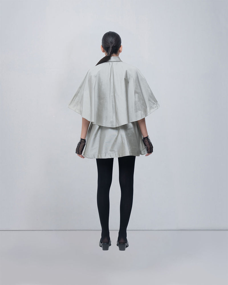 Lou Dress viscose by Leh Studios in silver for women in Singapore