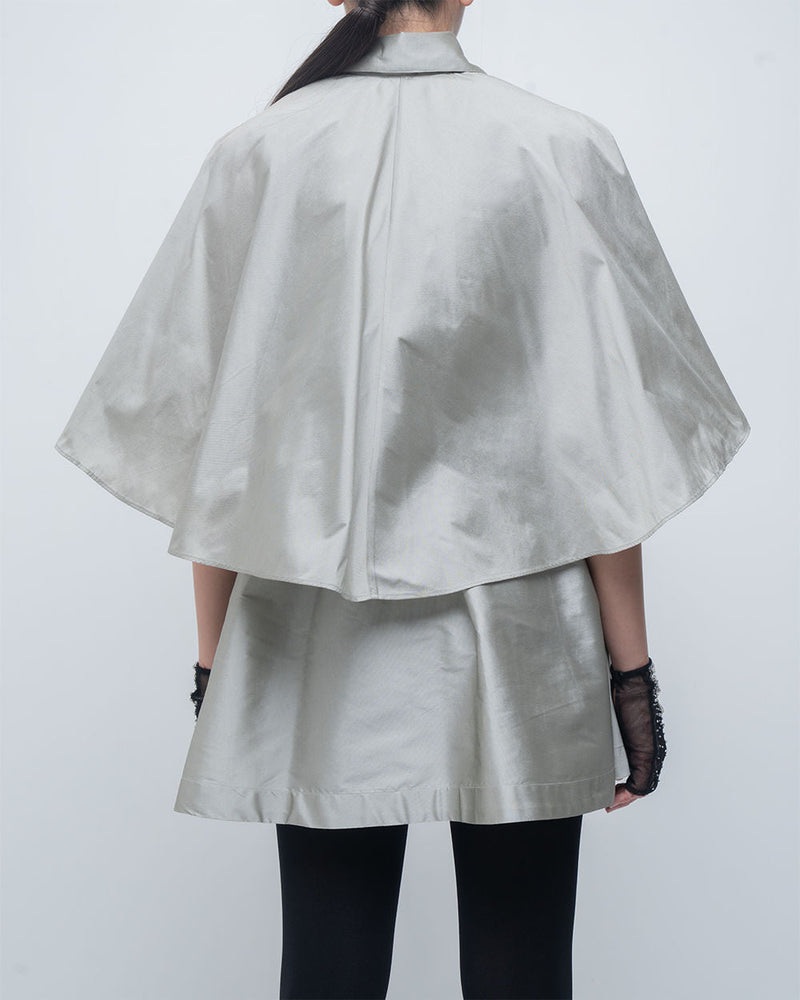 Lou Dress viscose by Leh Studios in silver for women in Singapore