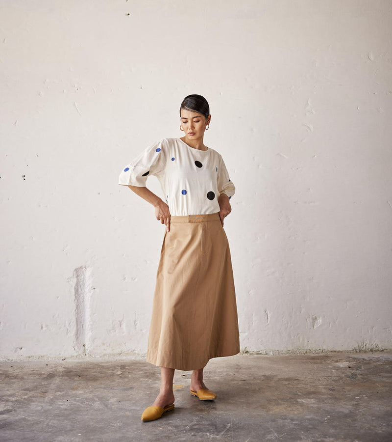 Feeling Beachy Skirt twill Skirts by Khara Kapas for women in Singapore