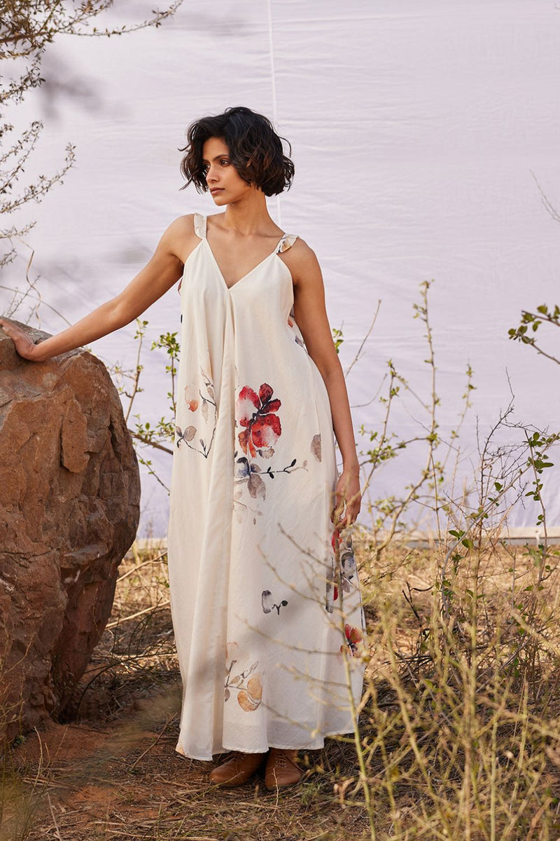 Wisteria cotton by Khara Kapas in white for women in Singapore