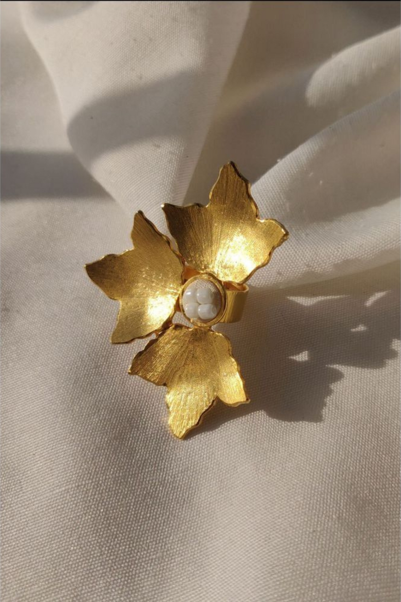 Three Petal Ring by Aarjavee for women in Singapore