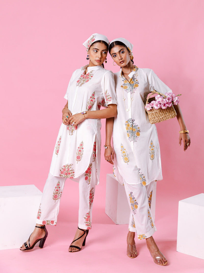 Pink Dahlia Co-Ord Set - Size S