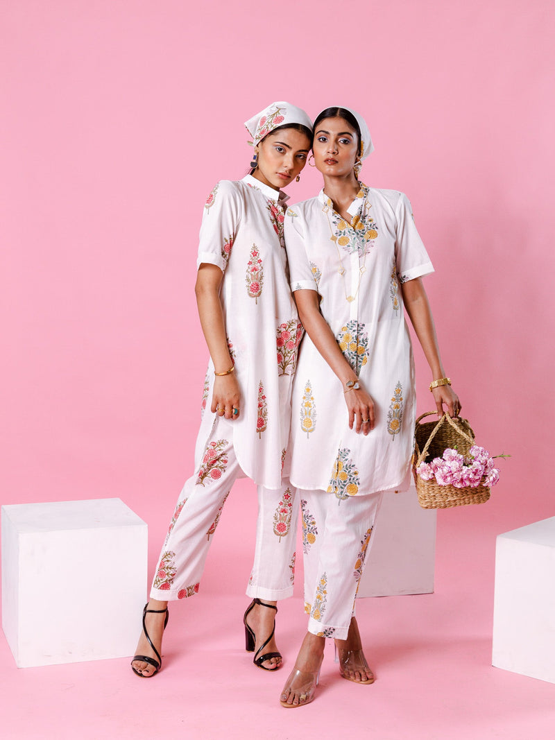 Pink Dahlia Co-Ord Set - Size S