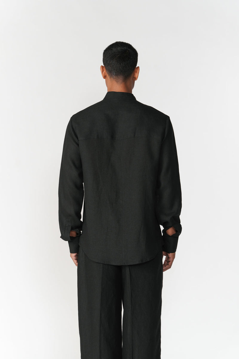 Divy Set co-ord set by Turn Black in black for men in Singapore
