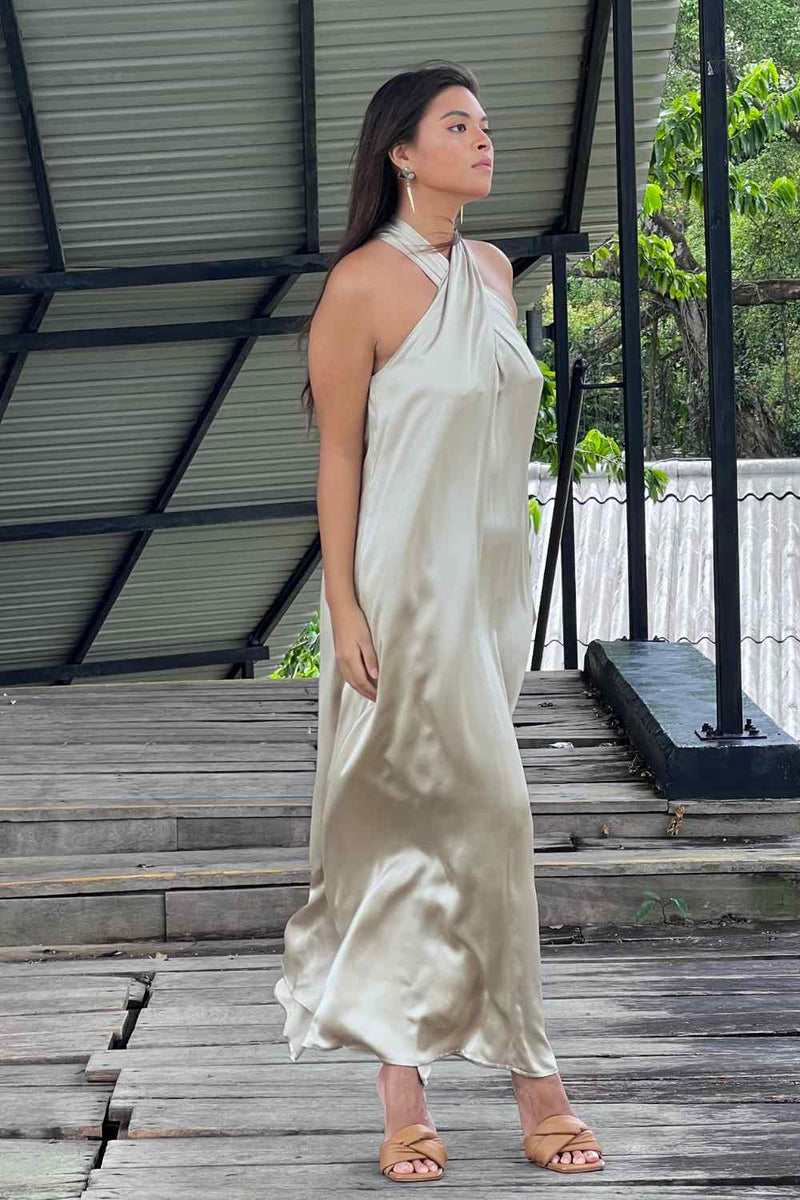 2022 MAXI DRESS - IVORY - L
