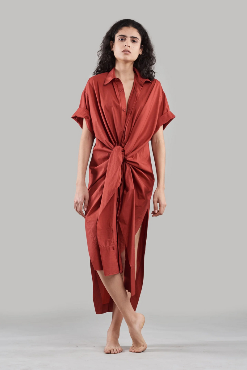 Rohati Shirt Dress poplin Buy Rohati Shirt Dress from C&W | Dresses for Women by Ituvana in black color for women in Singapore