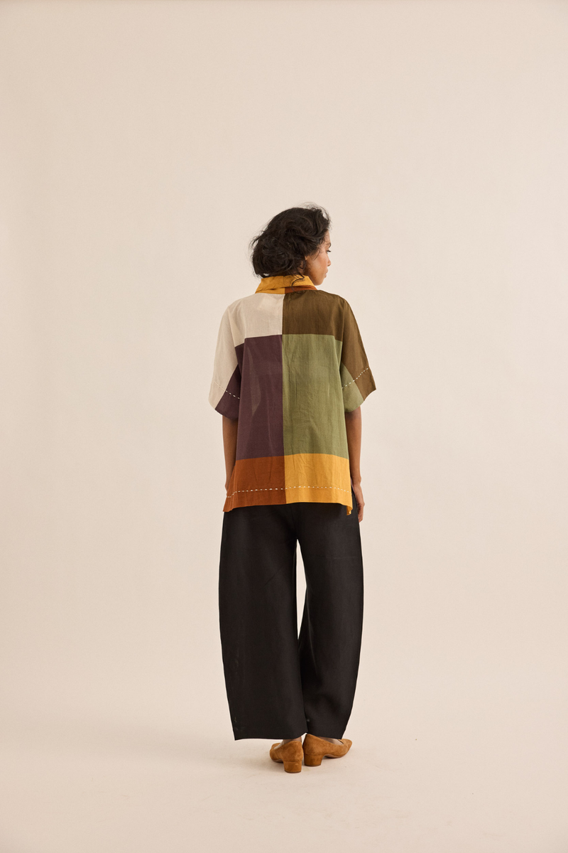 Kohl Pants linen pant/trouser by Khara Kapas in black for women in Singapore