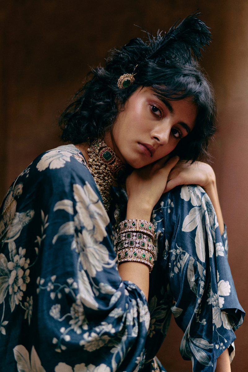 PH-2493 
Kaftan 
Pants Set by Paulmi & Harsh for women in Singapore