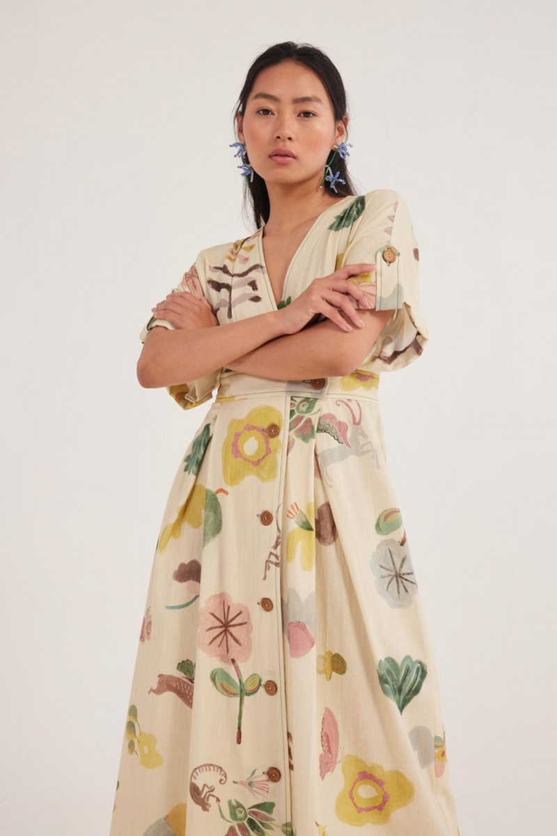 Noa Wrap Dress cotton by JodiLife for women in Singapore