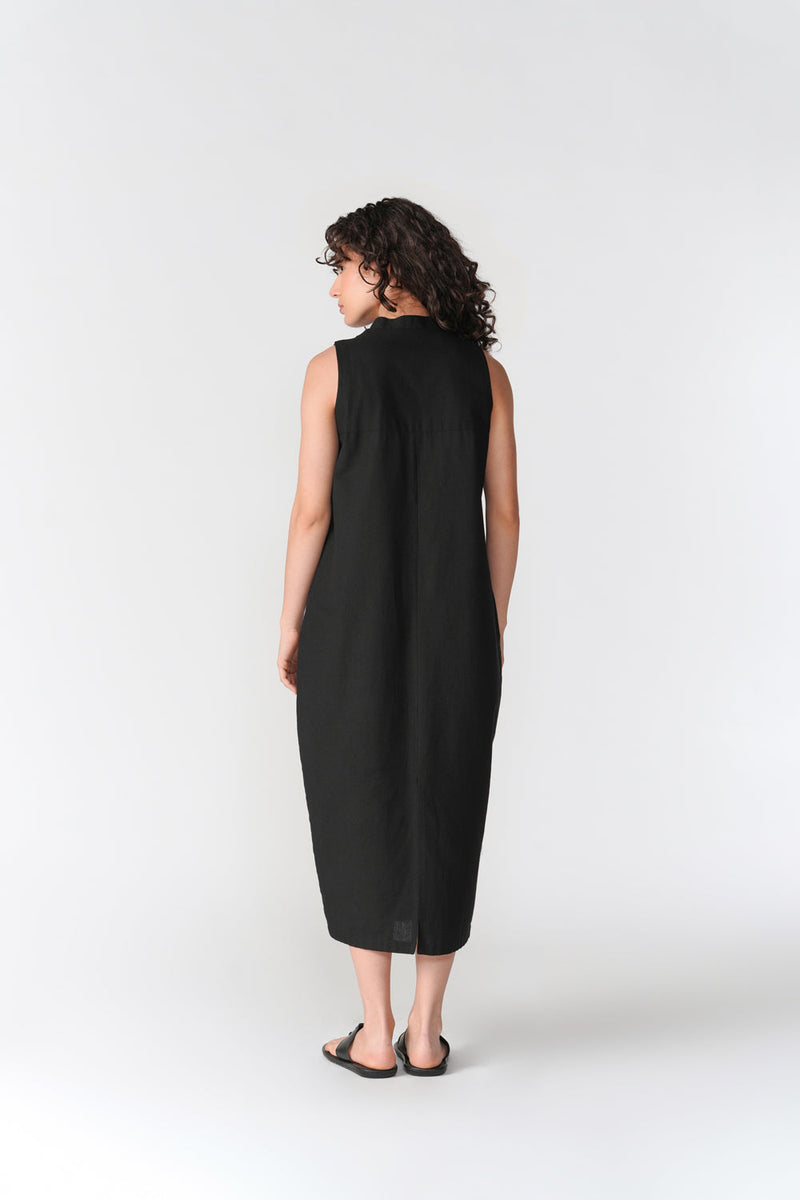 Sleeveless Cocoon Dress dress by Turn Black in black for women in Singapore