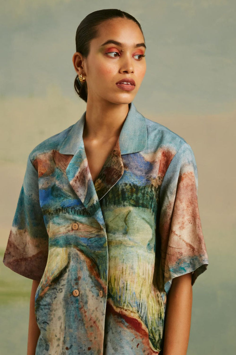 60's Shirt - Valley cotton Top & Tunics by CORD for women in Singapore