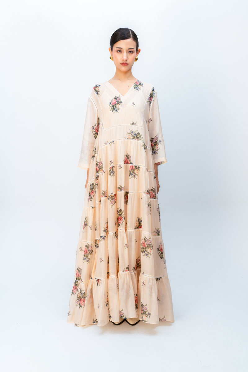 WILLOW HAZE DRESS mul dress by Ode to Odd in blush pink for women in Singapore