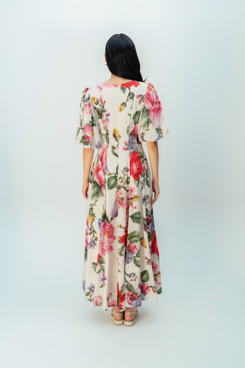 WILLOWMIST DRESS crepe dress by Ode to Odd in multi for women in Singapore