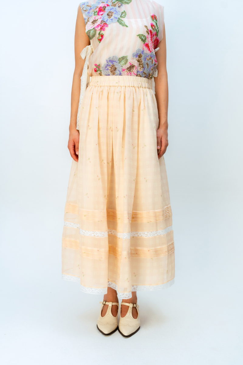 SUNBOUND SKIRT mul skirt by Ode to Odd in blush pink for women in Singapore